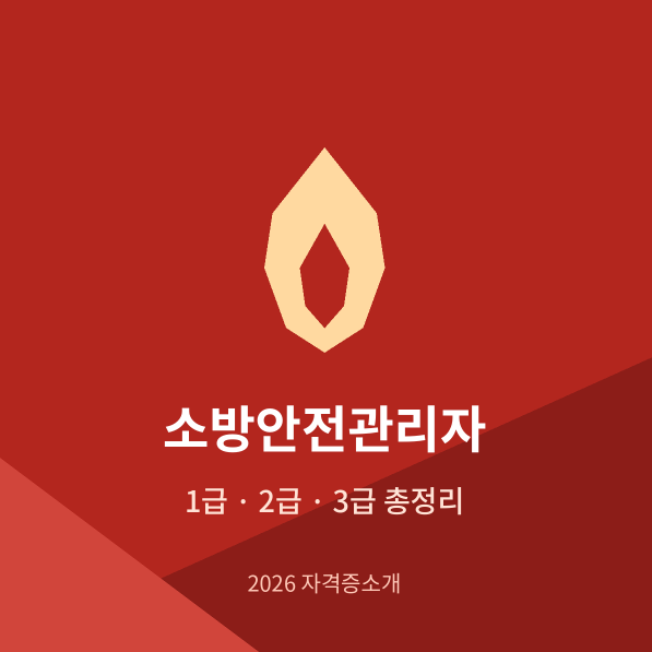 소방안전관리자 자격증, 1·2·3급 뭐가 다를까 — 시험일정부터 취업까지 한눈에 정리