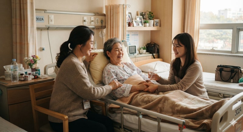 [간병보험] "남편이 간병했는데 하루 20만원 받았습니다" 실제 사례와 간병보험의 진실