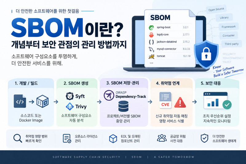 SBOM이란? 개념부터 보안 관점의 관리 방법까지
