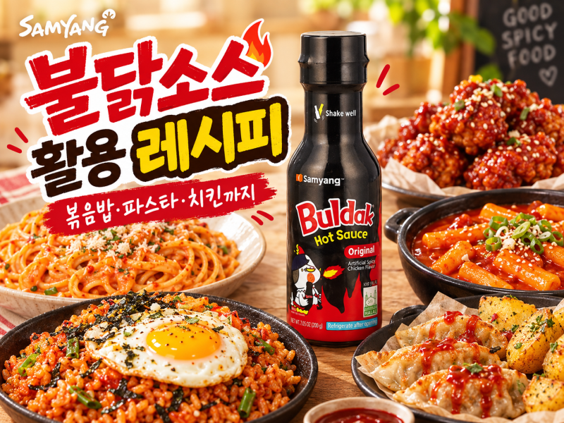 불닭소스 활용 레시피 10가지｜볶음밥·파스타·떡볶이·치킨까지 매콤하게 즐기는 법