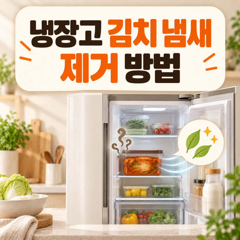 냉장고 문만 열면 김치 냄새? 냄새 제거와 재발 방지 방법