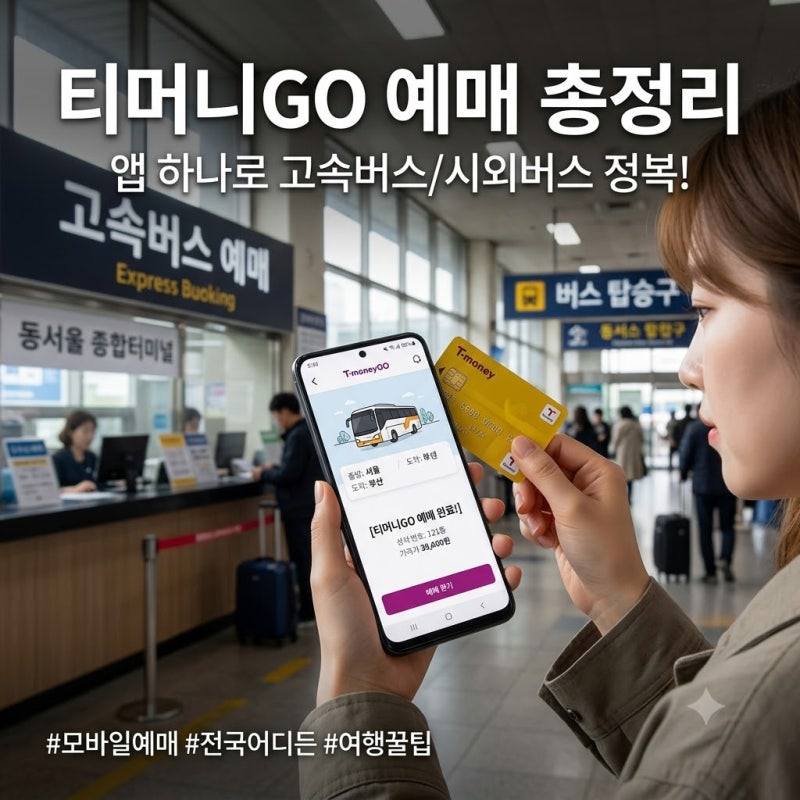 추석버스표 지금 잡아야 합니다! 티머니GO 예매 총정리