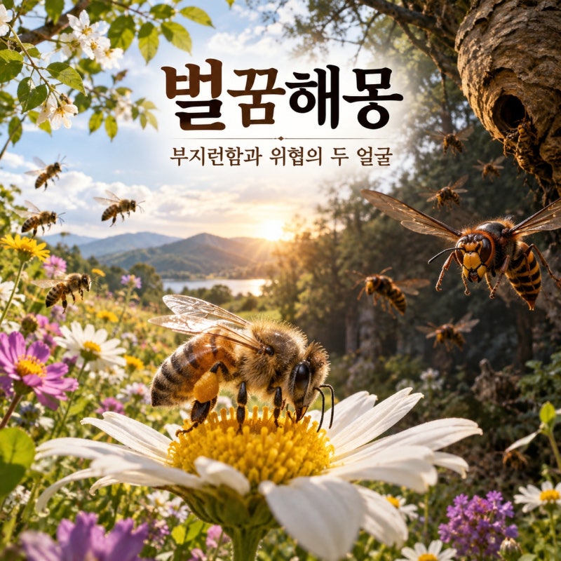 벌꿈해몽 벌에 쏘이는 꿈 벌떼 꿈 벌에게 쫓기는 꿈, 부지런함과 위협의 두 얼굴