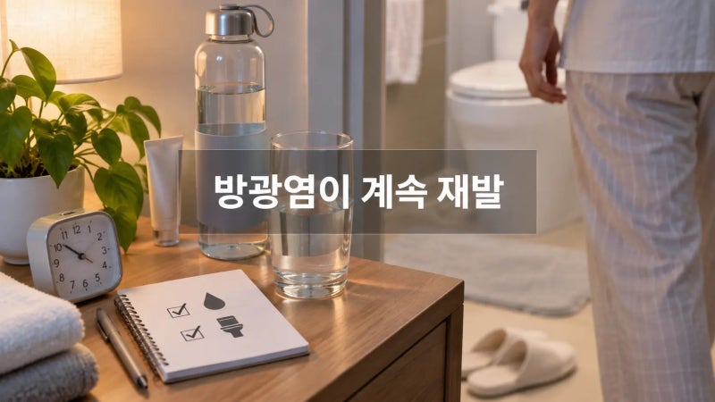 항생제 먹었는데 또 방광염? 계속 재발한다면 원인이 따로 있습니다