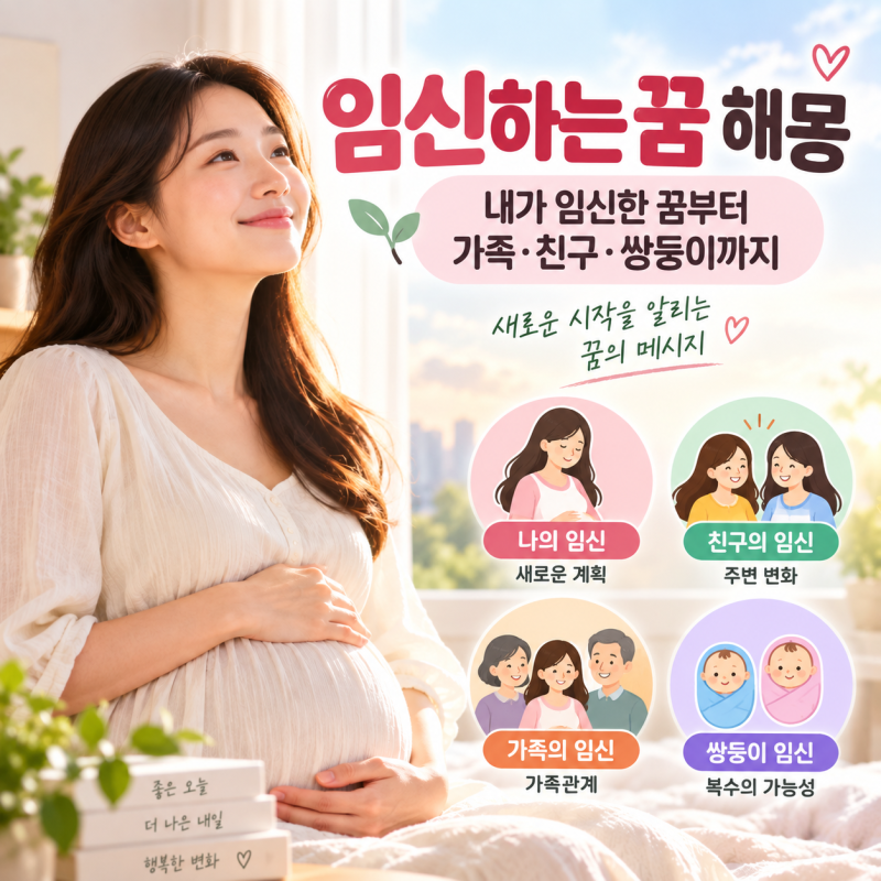 임신하는 꿈 해몽 [내가 임신한 꿈부터 가족·친구·쌍둥이까지]