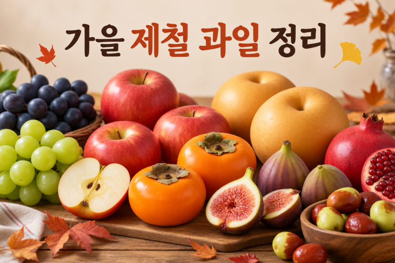 가을 제철 과일 총정리｜9월 10월 11월 맛있는 과일과 고르는 법