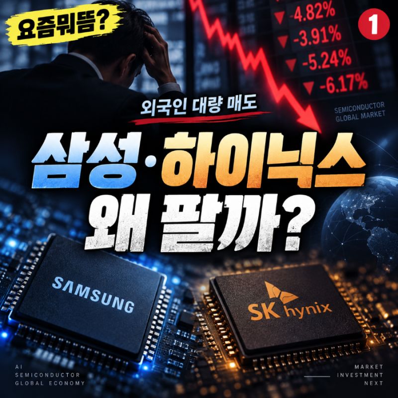 삼성전자·SK하이닉스 외국인 4조 매도, 도대체 왜 팔았을까?