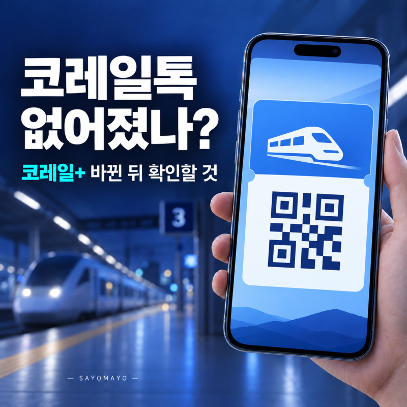 코레일톡 없어졌나? 코레일+로 바뀐 뒤 승차권·회원 확인할 것