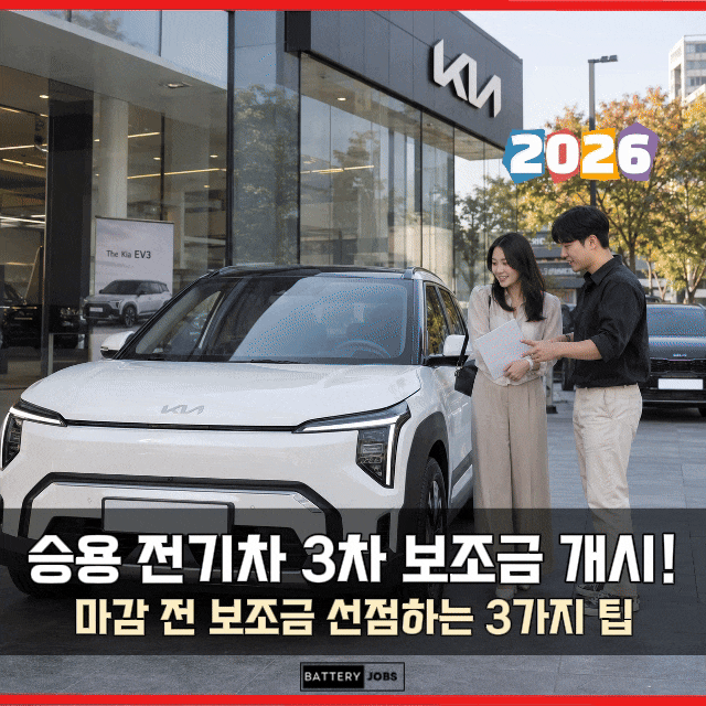 승용 전기차 3차 보조금 개시! 마감 전 보조금 선점하는 3가지 팁