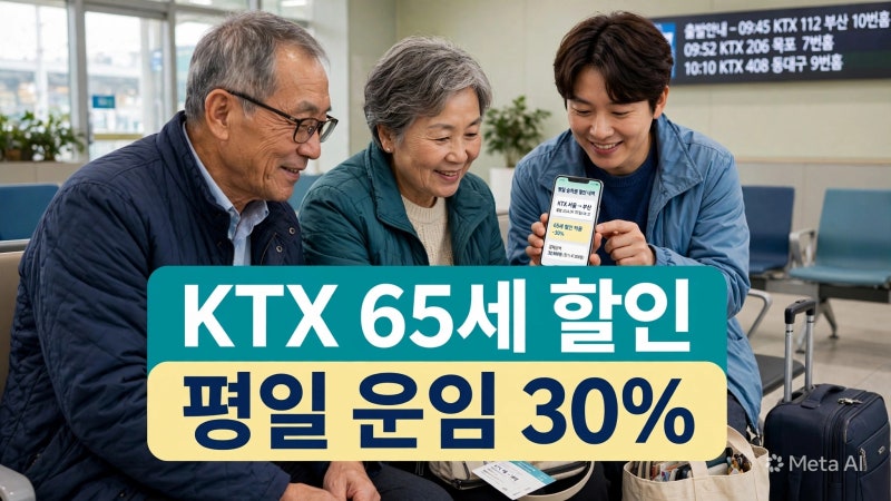 KTX 경로우대 할인 총정리｜65세 이상 할인율·예매방법·적용시간