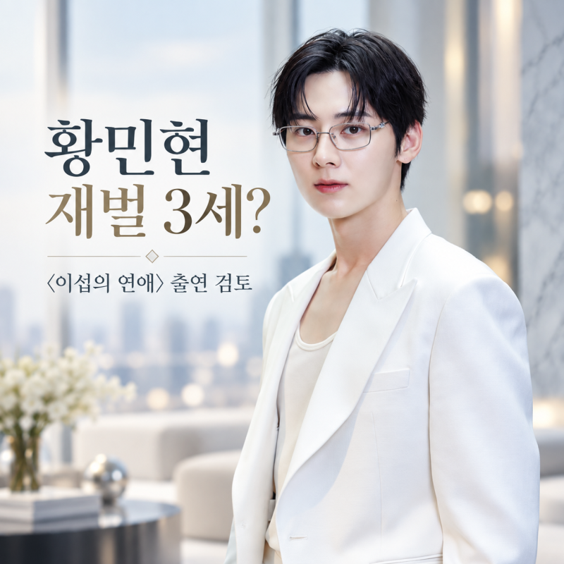 황민현 재벌 3세 된다? 이섭의 연애 남주 출연 검토 중
