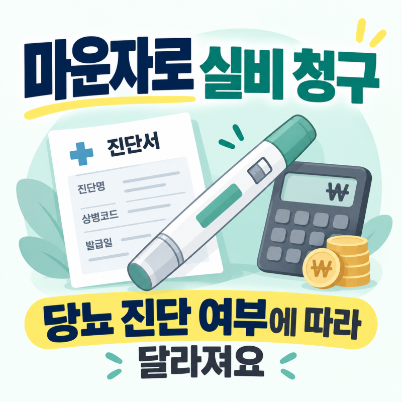 마운자로 실비 청구 판단 기준 5단계, 처방 목적·가입 약관 확인 (E11 당뇨·GLP-1 특약)