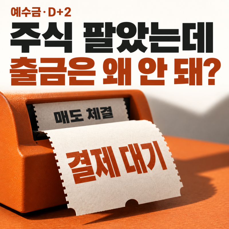 주식 예수금 뜻｜D+2·주문가능금액·출금가능금액이 다른 이유