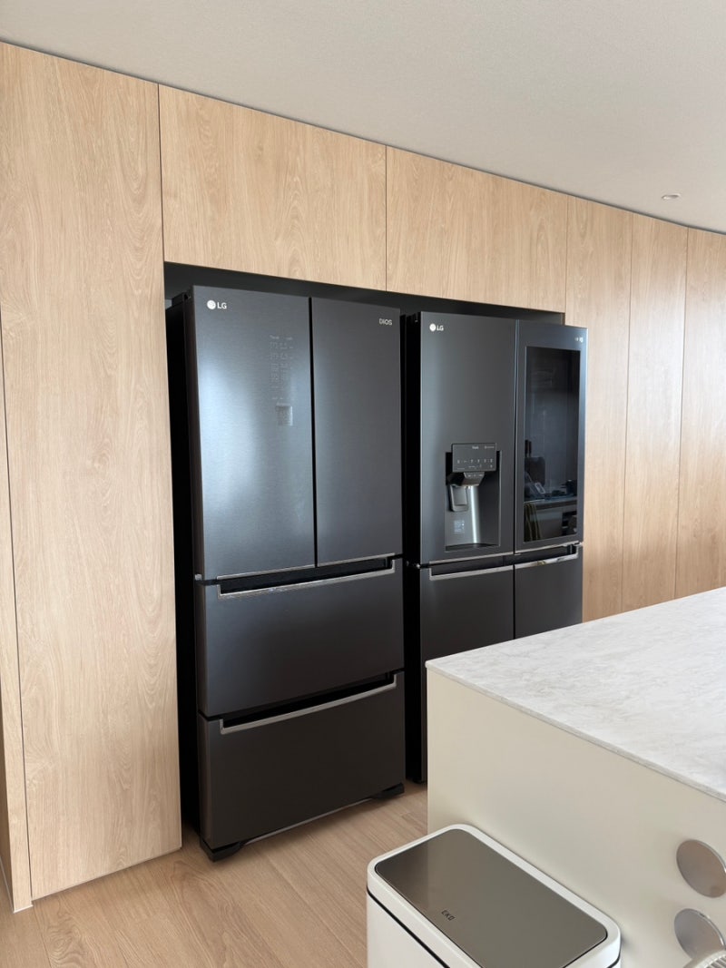 2020년산 LG 디오스 뚱냉 살리기! 키친핏 대신 프리스탠딩 냉장고장 리모델링 성공 후기