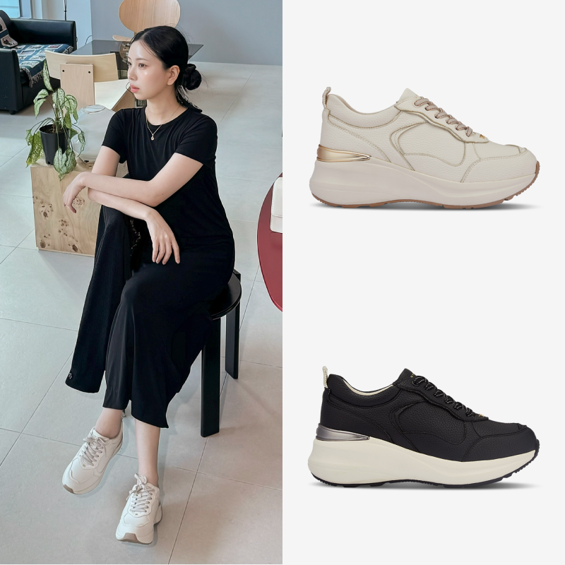 정형외과의사가 만든 7cm 여자 키높이 운동화 타린로즈 로제 밸런스힐 가을코디 추천