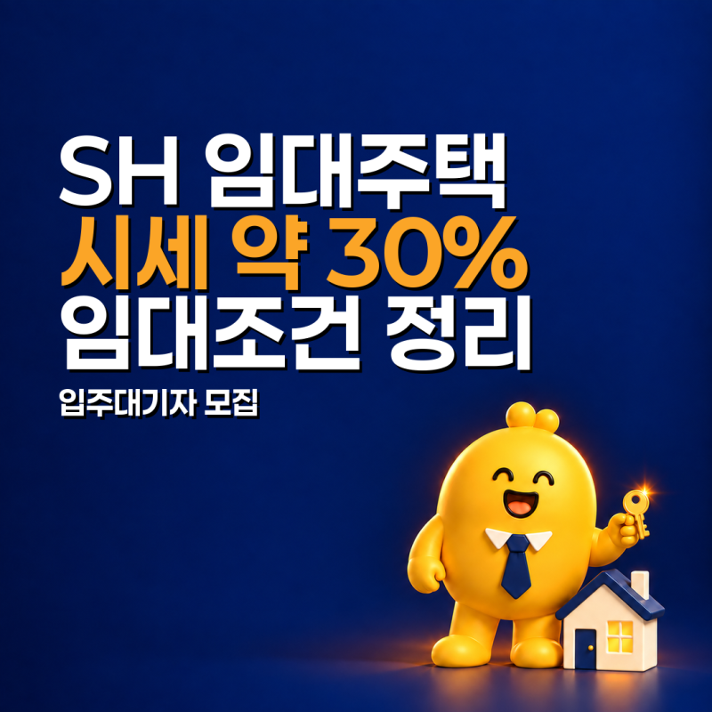 SH 매입임대주택, 시세 약 30% 수준 임대조건·신청 자격 정리