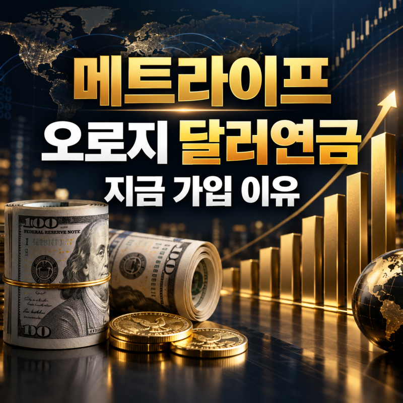 메트라이프 오로지달러연금 추가납입 200% 활용