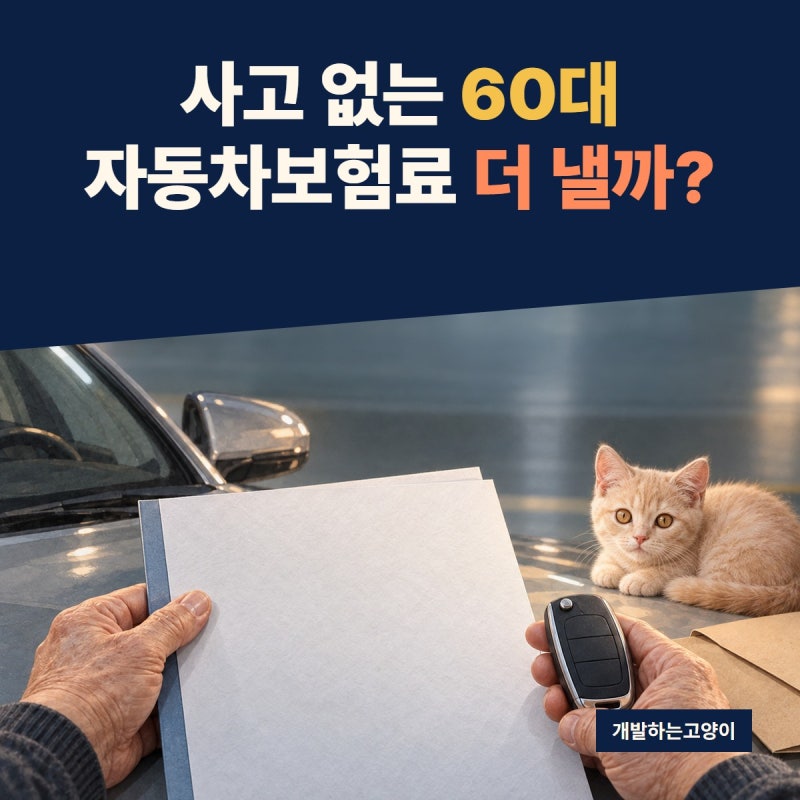 자동차보험료 인상, 사고 없는 60대도 나이 때문에 더 낼까?