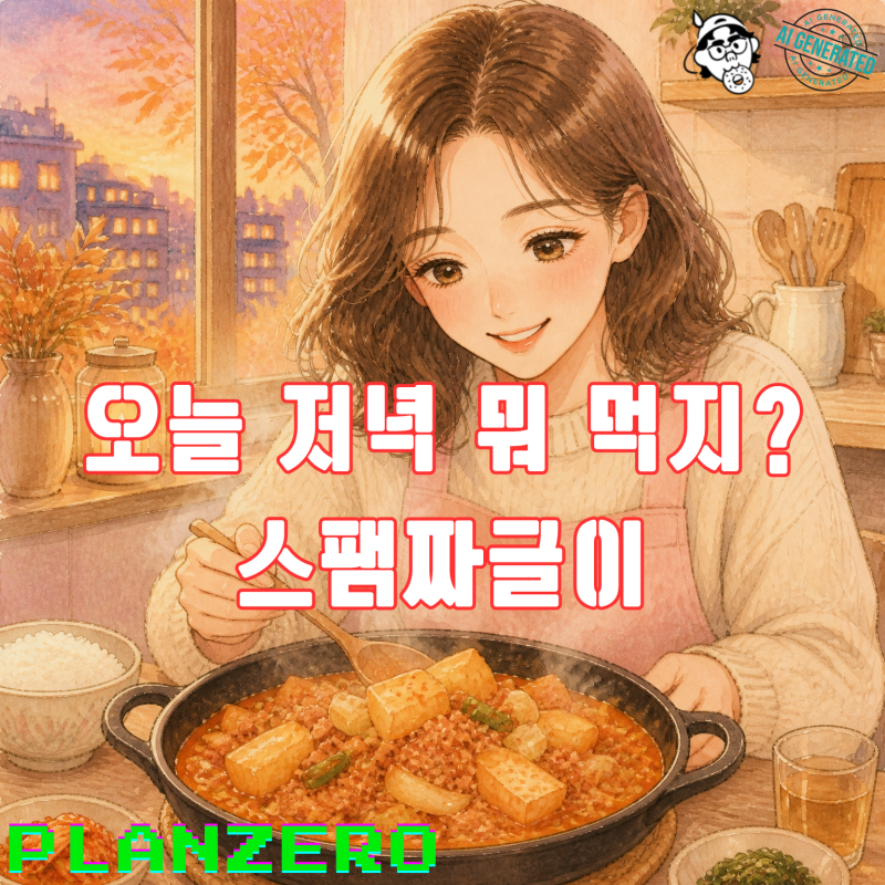 오늘 저녁 냉파 스팸짜글이 스팸 감자 레시피 오늘 뭐먹지 해결
