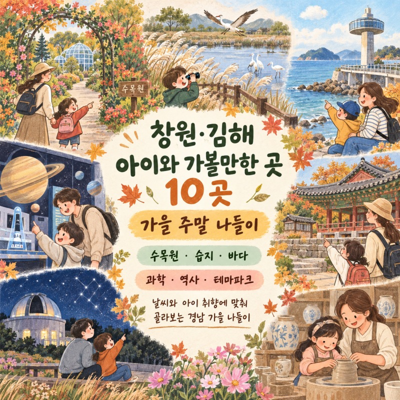 창원·김해 아이와 가볼만한 곳 10곳｜가을 주말 나들이