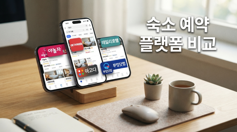 야놀자 여기어때 비교, 숙소 예약 플랫폼 최저가, 에어비앤비 할인 방법 2026