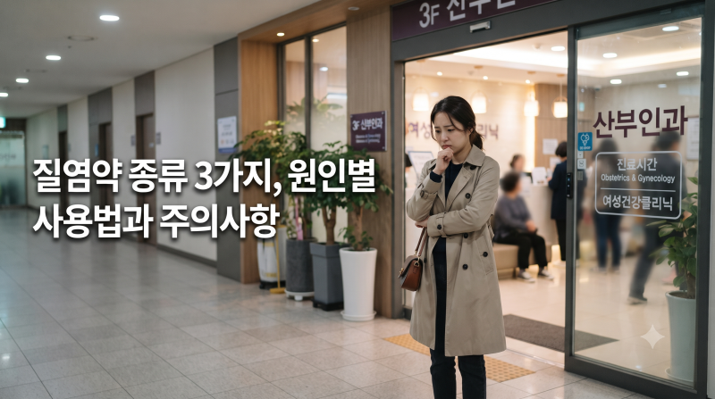 질염약 종류 3가지, 원인별 사용법과 주의사항