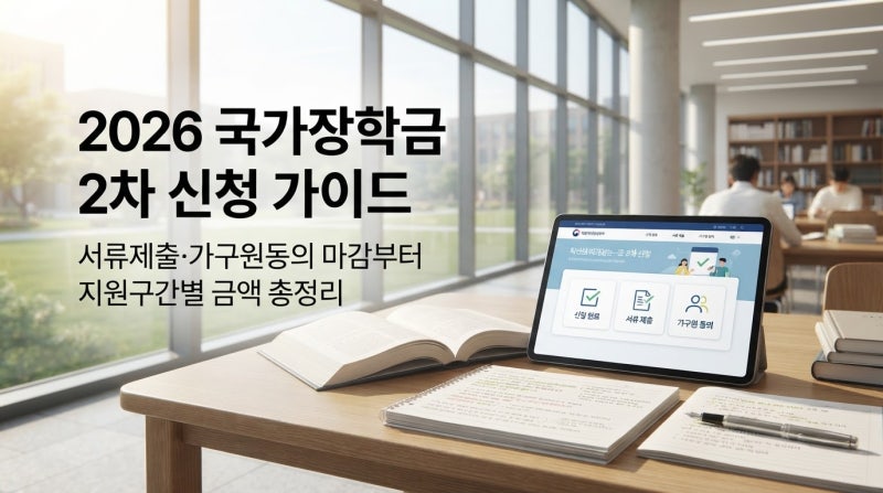 국가장학금 2차 지급일 및 학자금 지원구간별 지원금액 안내