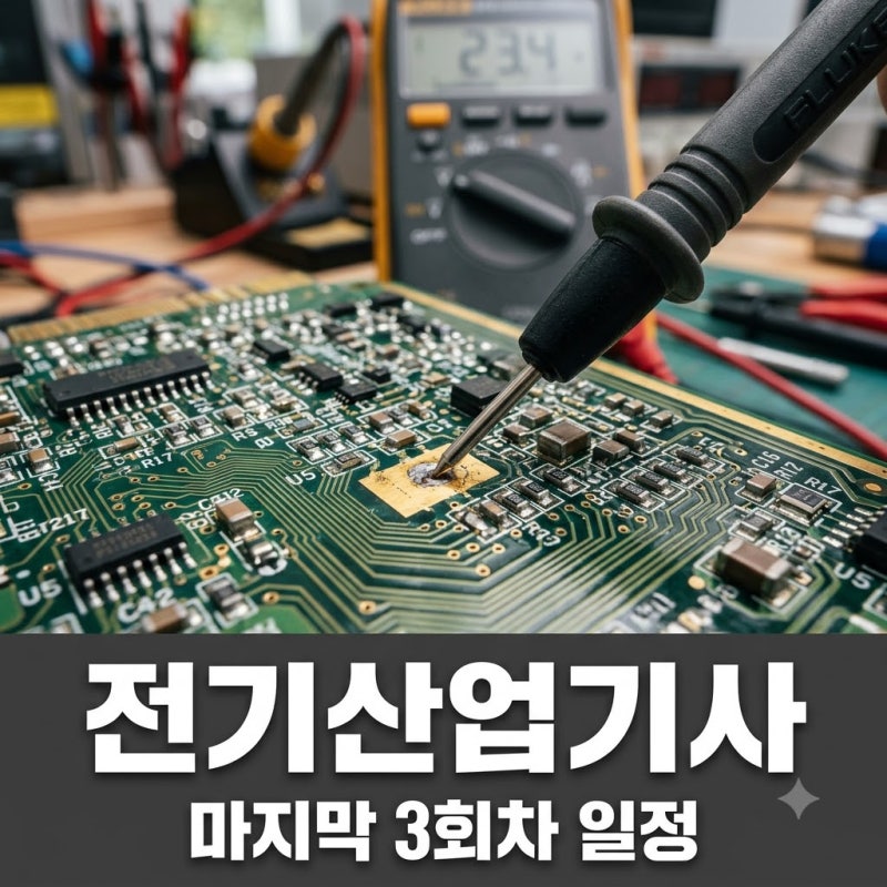 "딱 한 번 남았다.." 2026전기산업기사시험일정 3회차 최종 기회