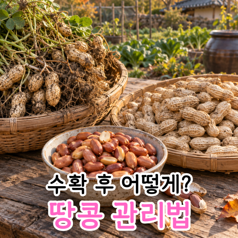 수확한 땅콩 보관법, 말리기부터 볶는법까지