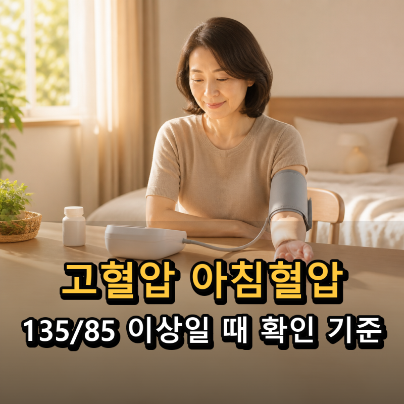 고혈압약 복용 중 아침혈압 135/85 이상, 뭘 확인할까?