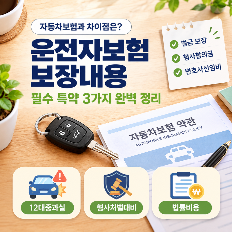 나에게 맞는 운전자보험, 가입 전 점검하기