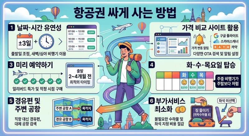 항공권 싸게 사는 방법