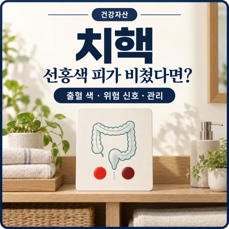 휴지에 피가 묻어난다면, 치핵인가 치질인가