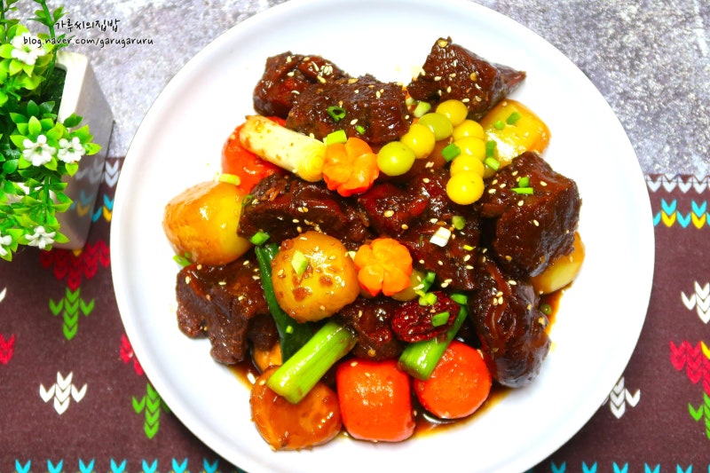 소고기 사태찜 아롱사태찜 레시피 한우 사태요리