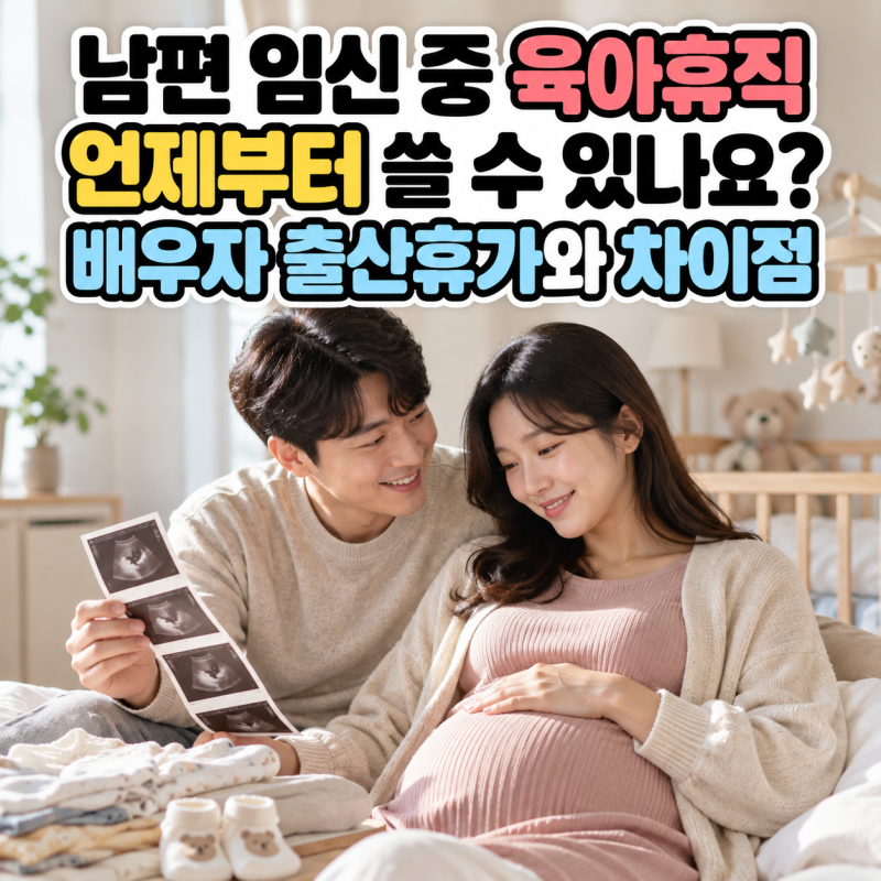남편 임신 중 육아휴직 언제부터 쓸 수 있나요? 배우자 출산휴가와 차이점