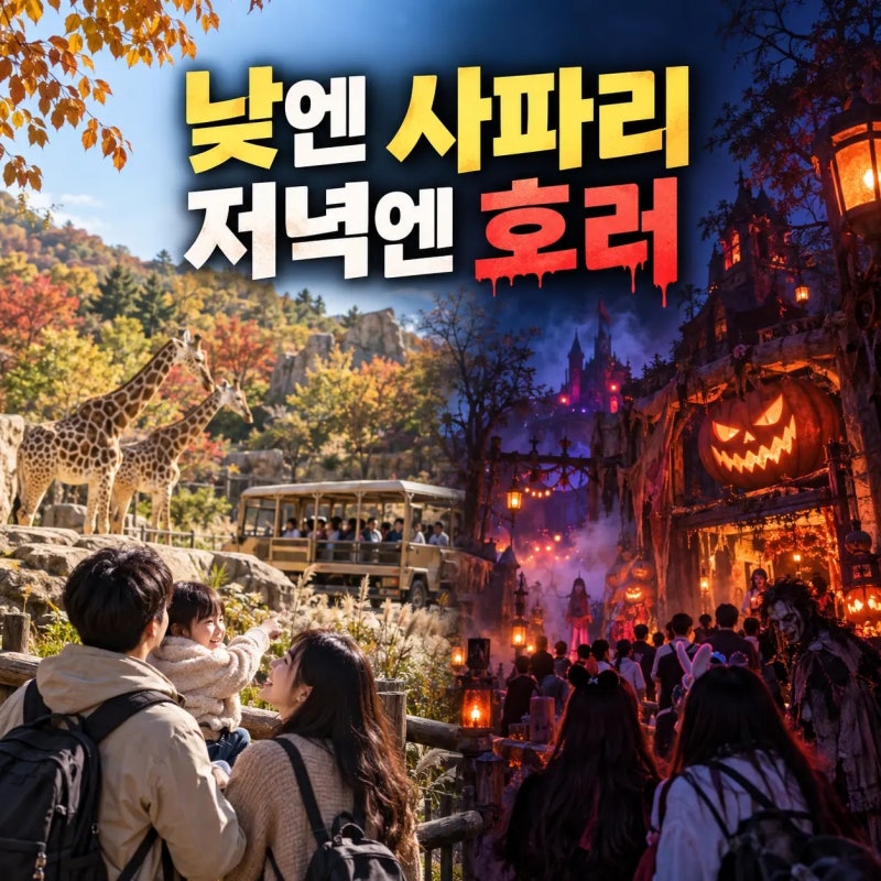 에버랜드 9월, 처음이라면 낮 사파리부터 오후 4시 블러드 시티까지