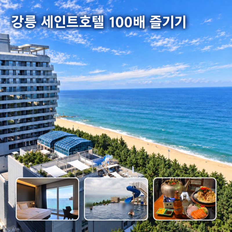 강릉 호텔 호캉스 숙소 추천 세인트존스호텔 조식 부대시설