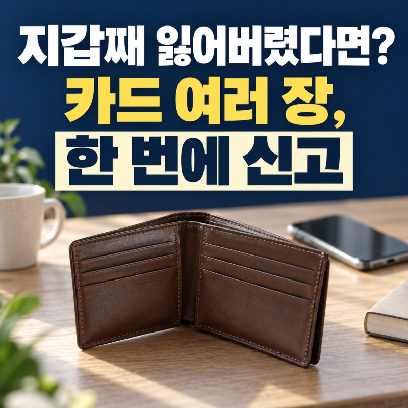공휴일 연휴 카드 분실 신고, 은행이 닫아도 여러 장 한꺼번에 정지하는 방법