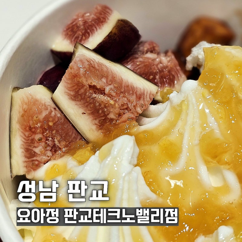 판교 아이스크림 요아정 신메뉴 무화과가 달콤하구마 후기