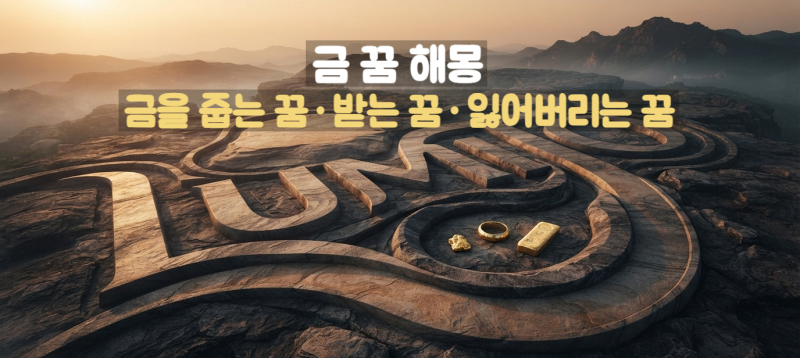 금 꿈 해몽｜금 줍는 꿈·금 받는 꿈·금반지·금괴·금을 잃어버리는 꿈의 의미