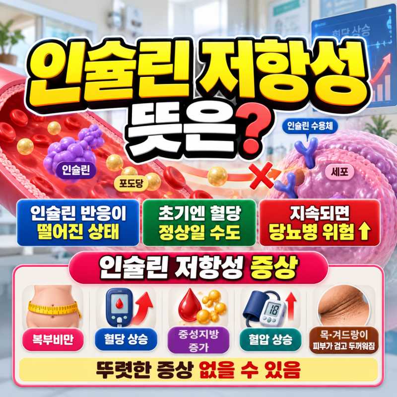 인슐린 저항성 뜻·증상은? 검사와 개선 방법, 마운자로 관계까지