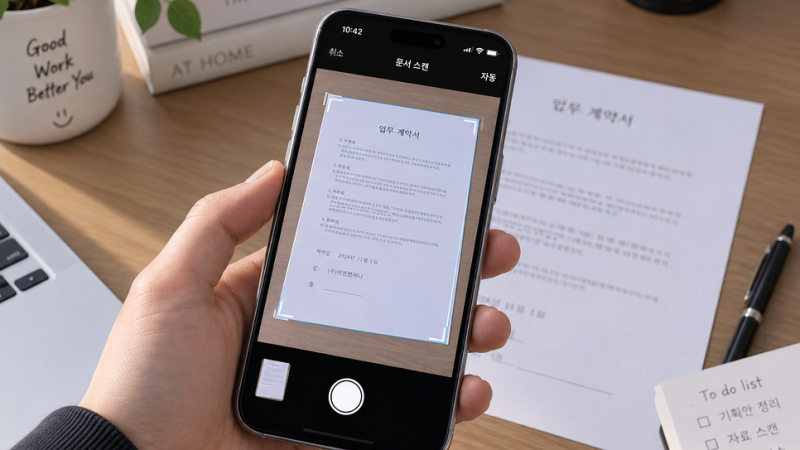 갤럭시 문서 스캔 하는법 PDF 기능 변환 방법