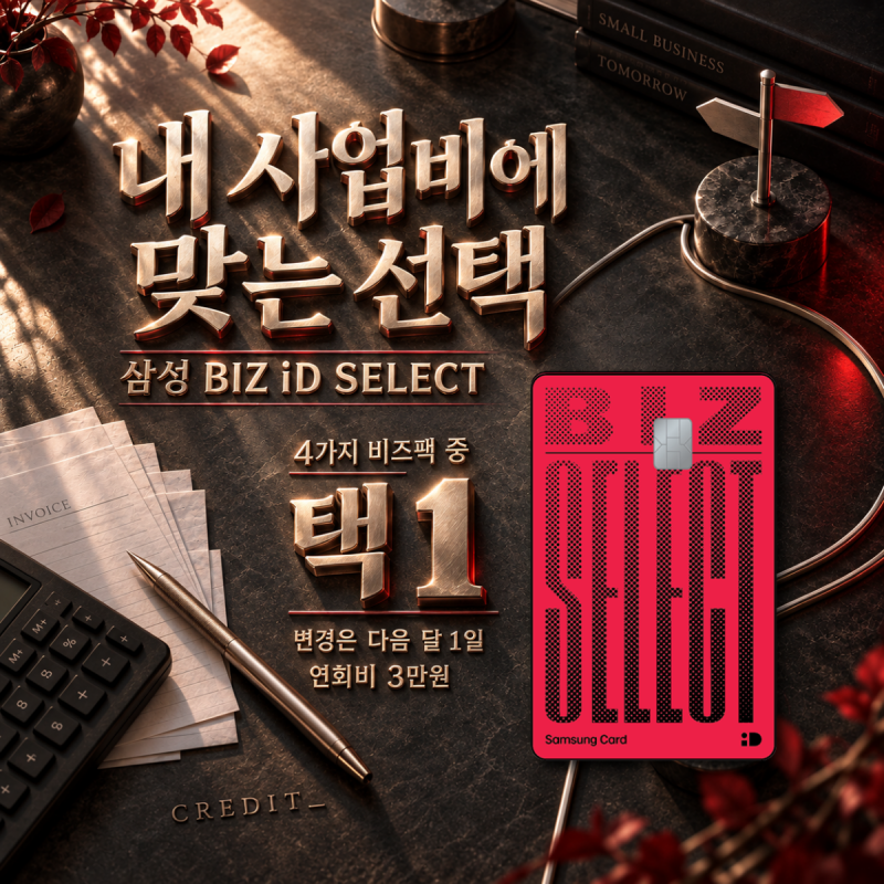 삼성 BIZ iD SELECT｜내 사업에 맞는 혜택을 골라 쓰는 개인사업자 카드