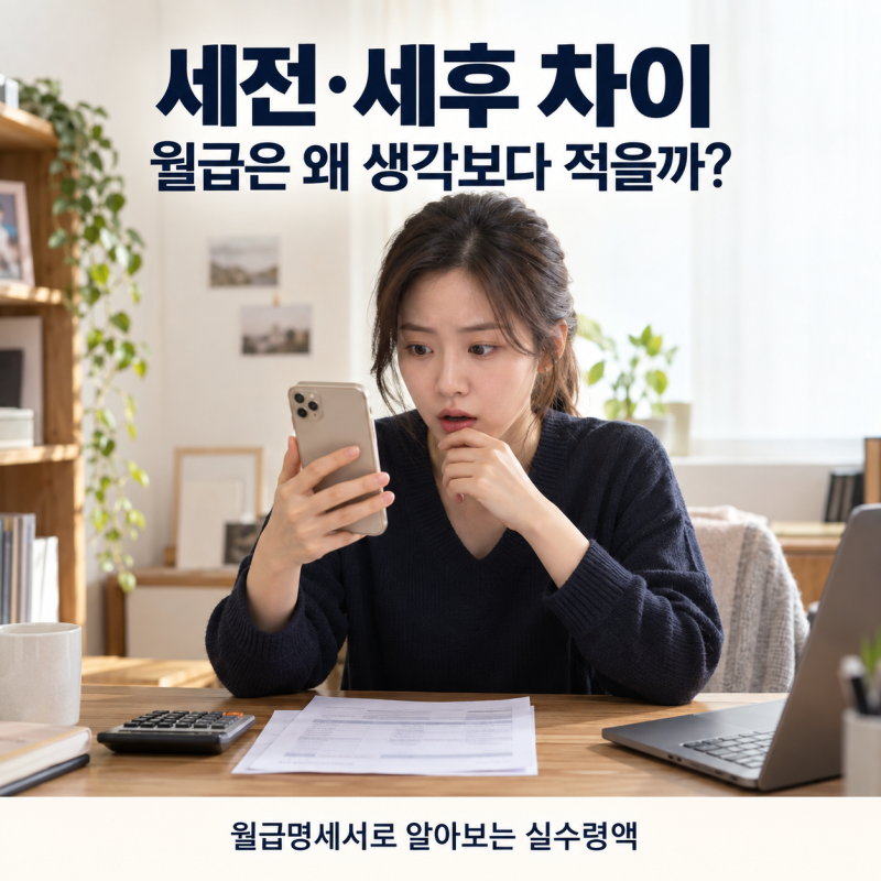 월급날 통장 보고 놀랐다면? 급여명세서 공제 항목 알아보기