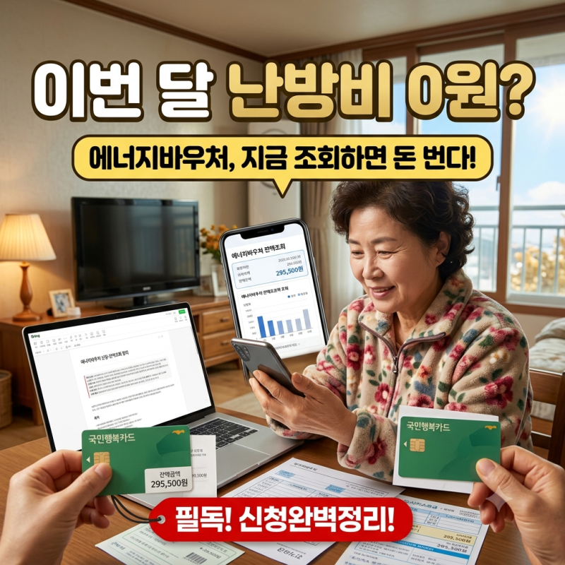 에너지바우처 신청·잔액조회 정리