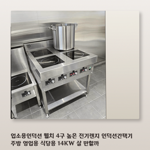 웰치 간택기 형태 전기렌지, 일반 식당에서 쓸 만할까