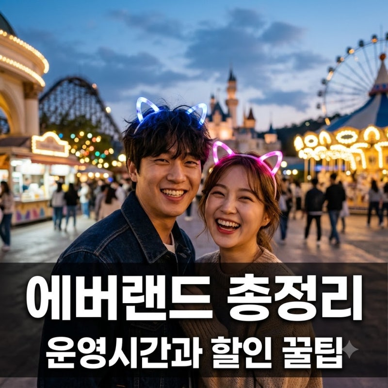 에버랜드 운영시간 및 가을 축제 할인 혜택 총정리