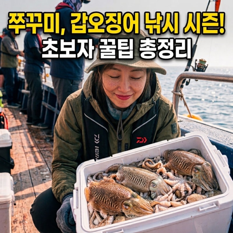 가을 쭈꾸미 배낚시 초보 꿀팁 완벽 옷차림부터 필수 채비까지 총정리