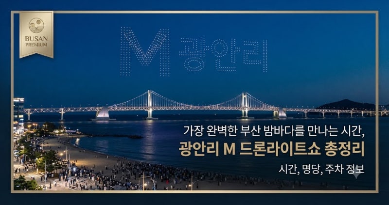 가장 완벽한 부산 밤바다를 만나는 시간, 광안리 M 드론라이트쇼