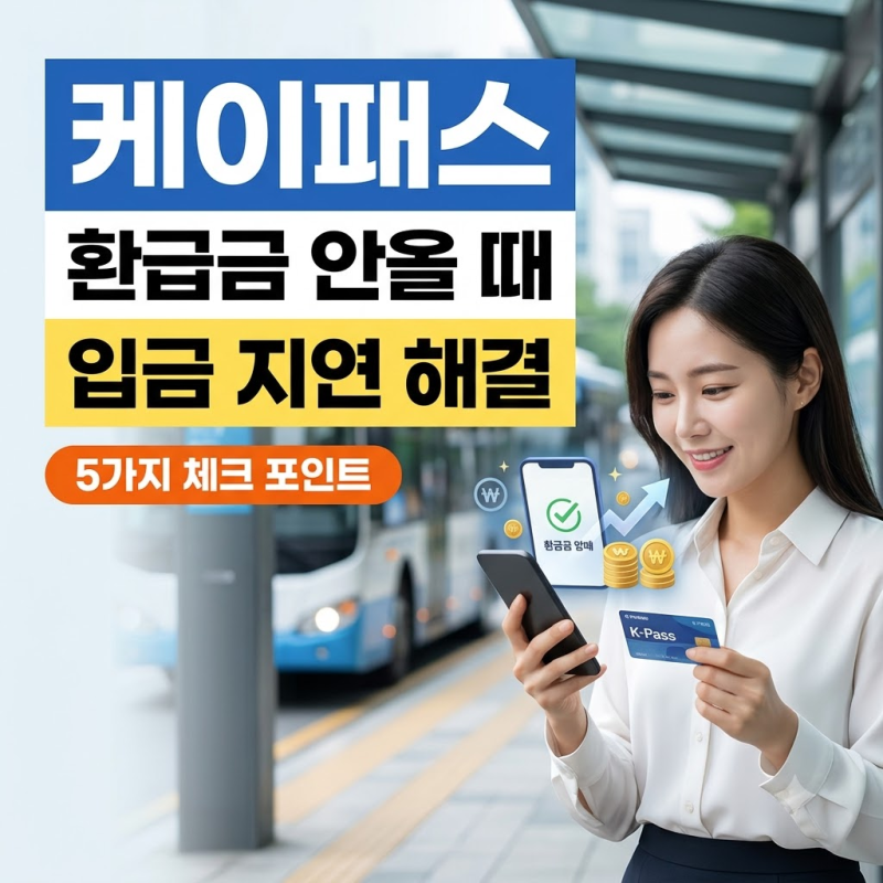 K패스 환급 안 될 때 놓치기 쉬운 5가지 입금 지연 해결법